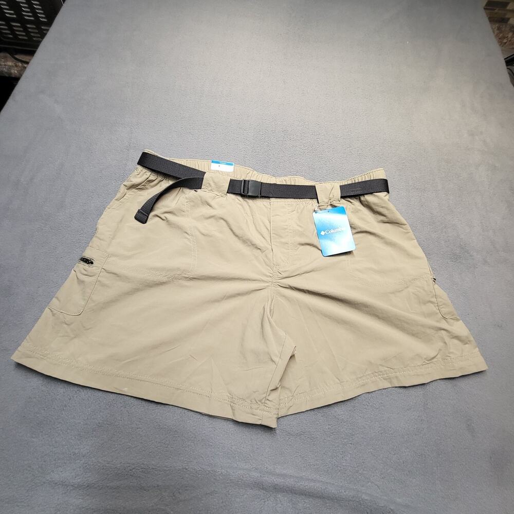 New Columbia Hiking‎ Shorts Womens 2XL Beige Cargo Outdoors Belted
